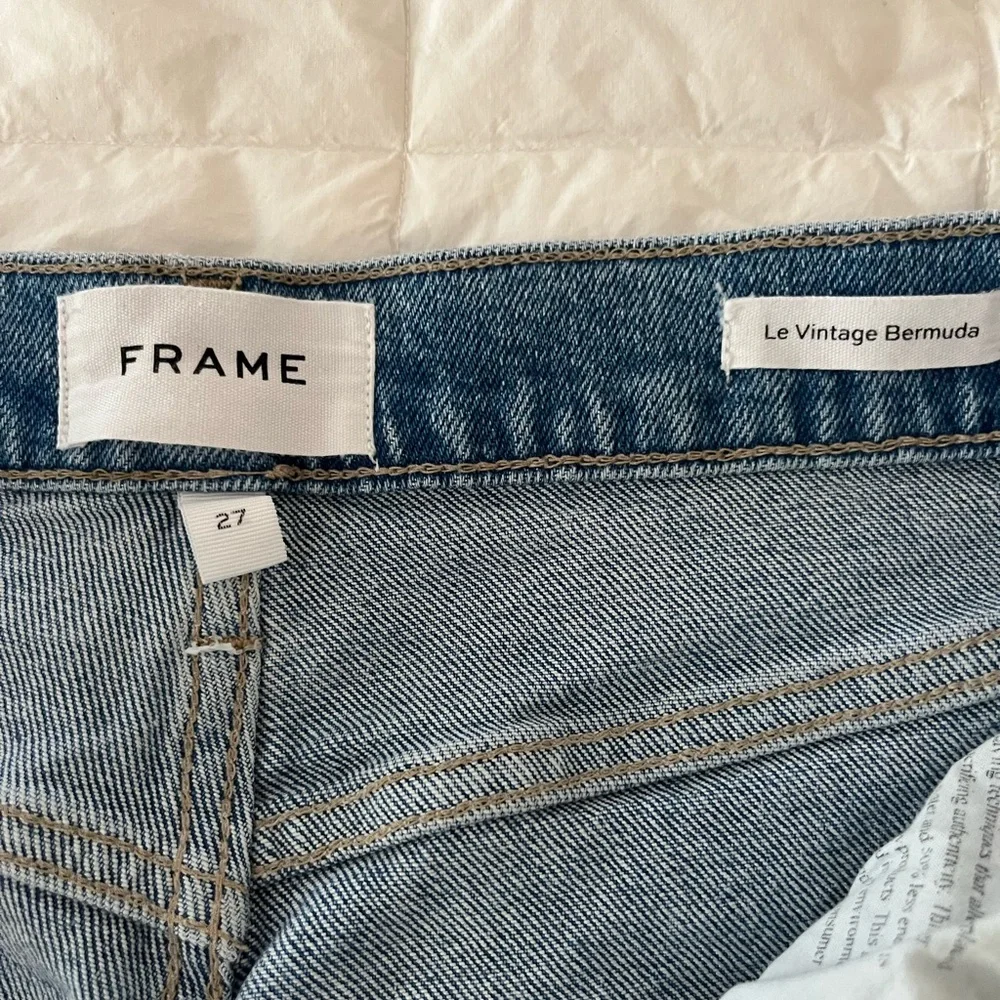 Frame Denim Women's Light Blue Denim Shorts Bermudas